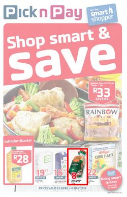 Pick N Pay WC : Shop Smart & Save (22 Apr - 4 May 2014), page 1