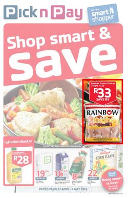 Pick N Pay WC : Shop Smart & Save (22 Apr - 4 May 2014), page 1