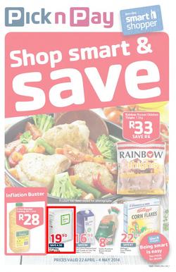 Pick N Pay WC : Shop Smart & Save (22 Apr - 4 May 2014), page 1