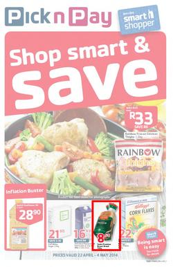 Pick N Pay EC : Shop Smart & Save (22 Apr - 4 May 2014), page 1