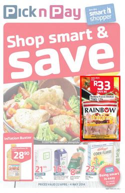 Pick N Pay EC : Shop Smart & Save (22 Apr - 4 May 2014), page 1