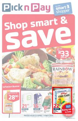 Pick N Pay EC : Shop Smart & Save (22 Apr - 4 May 2014), page 1