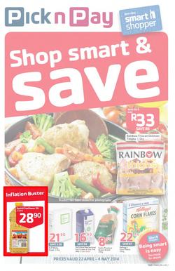 Pick N Pay EC : Shop Smart & Save (22 Apr - 4 May 2014), page 1