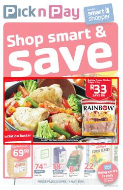 Pick N Pay KZN : Shop Smart & Save (22 Apr - 4 May 2014), page 1