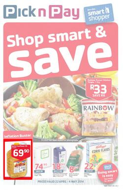 Pick N Pay KZN : Shop Smart & Save (22 Apr - 4 May 2014), page 1