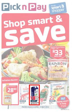 Pick N Pay Inland : Shop Smart & Save (22 Apr - 4 May 2014), page 1