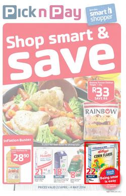 Pick N Pay Inland : Shop Smart & Save (22 Apr - 4 May 2014), page 1