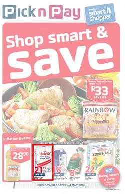 Pick N Pay Inland : Shop Smart & Save (22 Apr - 4 May 2014), page 1