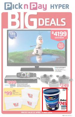 Pick N Pay Hyper : Big Deals (22 Apr - 4 May 2014), page 1