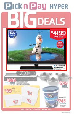 Pick N Pay Hyper : Big Deals (22 Apr - 4 May 2014), page 1