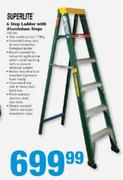 Superlite 6 Step Ladder With Aluminium Steps
