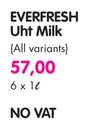 Everfresh Uht Milk(All Variants)-6x1L