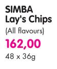 Simba Lay's Chips(All Flavours)-48x36g