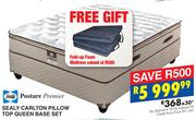 Sealy Posture Premier Sealy Carlton Pillow Top Queen Base Set