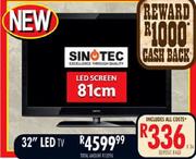 Sinotec 32" LED TV-81cm