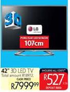 LG 42" 3D LED TV-107cm