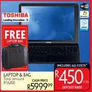 Toshiba Laptop & Bag