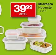 Micropro 5-In-1 Houerstel-Per Stel