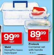 Prolock 6-In-1 Container Set With Handle-Per Set