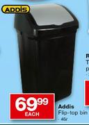Addis 46ltr Flip-Top Bin Each