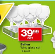 Ballon 6-Piece Wine Glass Set-Per Set