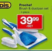 Prochef 4-Piece Brush & Dustpan Set-Per Set