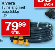 Riviera Tuinslang Met Passtukke-20m Per Stel