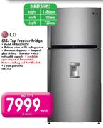 LG 515ltr Top Freezer Fridge-GR-B602GLPW