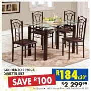 Sorrento 5 Piece Dinette Set