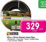 Garden master 30mx12mm Garden Hose pipe-Each