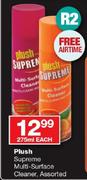 Plush Supreme Multi-Surface Cleaner Assorted-275ml Each