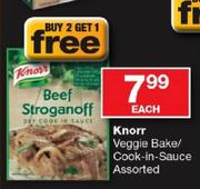Knorr Veggie Bake/Cook-in-Sauce-Each