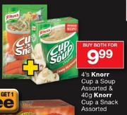 Knorr Cup A Soup Assorted-4's & Knorr Cup A Snack Assorted-40g Each