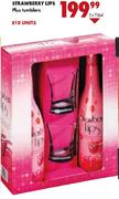 Strawberry Lips Plus Tumblers-2X750ml