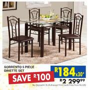 Sorrento 5 Piece Dinette Set