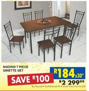Madrid 7 Piece Dinette Set