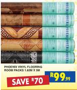 Phoenix Vinyl Flooring Room Packs 1.83MX5M-Each