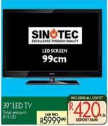 Sinotec 39" 99cm LED TV