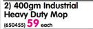 Addis 400g Industrial Heavy Duty Mop-Each