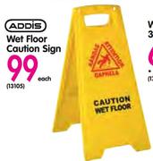 Addis Wet Floor Caution Sign