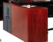 Prestige "L" Combination Desk With Roller Door Cradenza