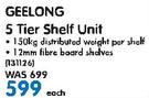 Geelong 5 Tier Shelf Unit