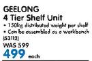 Geelong 4 Tier Shelf Unit