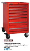 Mastercraft 7 Drawer Mobile Trolley PMT111