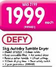 Defy 5kg Autodry Tumble Dryer DTD252