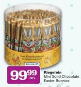 Riegelein Mini Solid Chocolate Easter Bunnies-80's