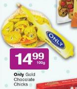 Only Gold Chocolate Chicks-100g