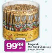 Riegelein Mini Solid Chocolate Easter Bunnies-80's
