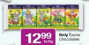 Only Easter Chocolates-5 x 15g