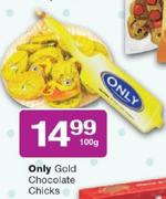 Only Gold Chocolate Chicks-100g